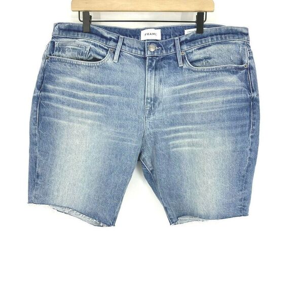 Frame Jean Shorts L’Homme Relax Cut Off - Picture 1 of 9